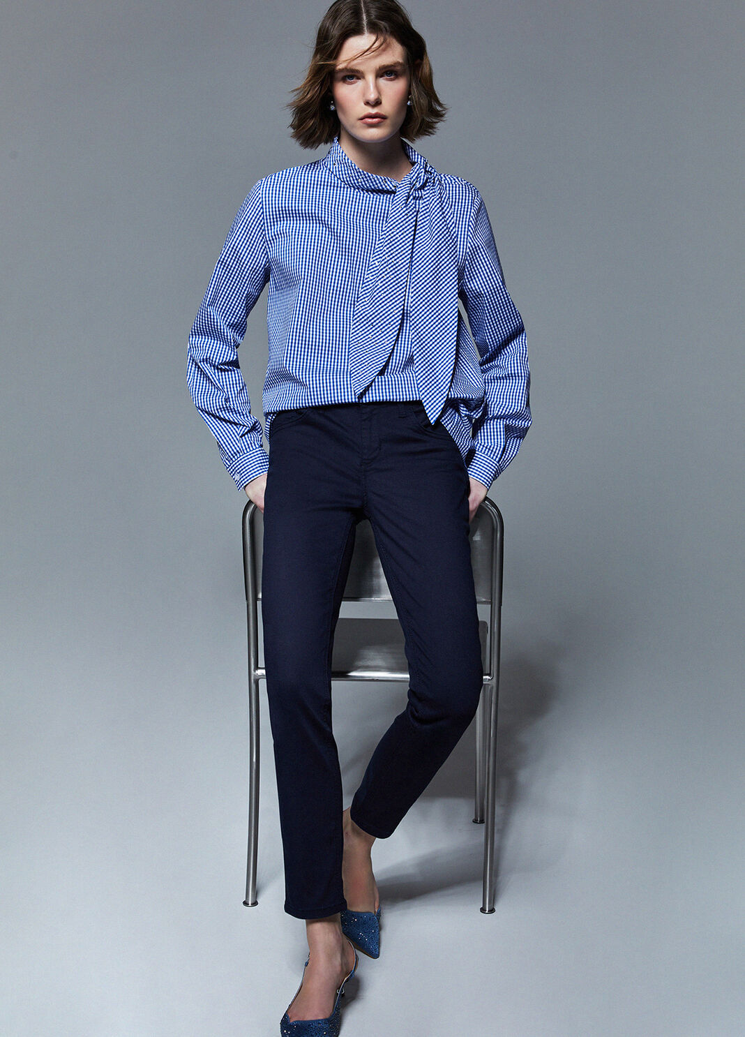 Skinny trousers dark blue Liu Jo - large image number 3