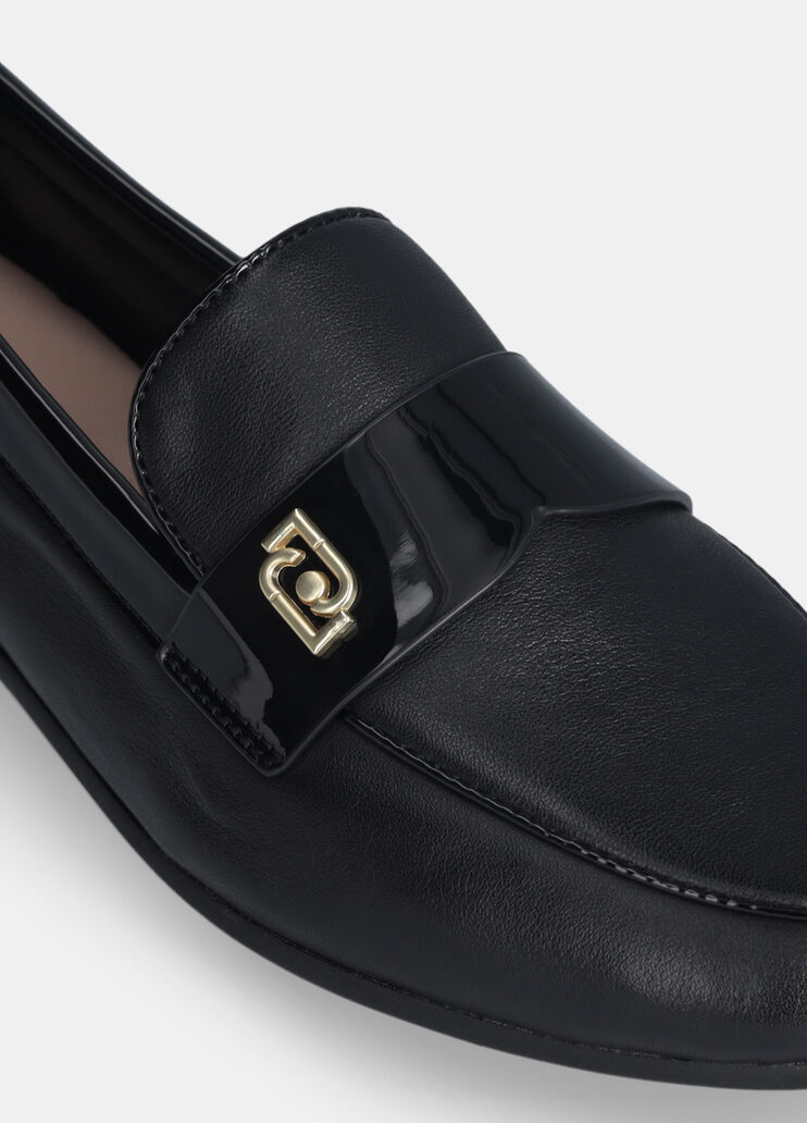 Mokassin aus Leder Schwarz Liu Jo - medium Mokassin aus Leder Schwarz Liu Jo - medium