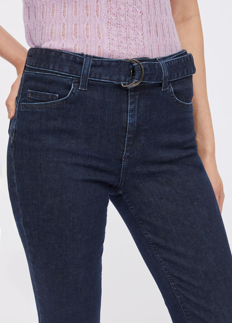 Jean évasé avec ceinture denim bleu foncé Liu Jo - medium