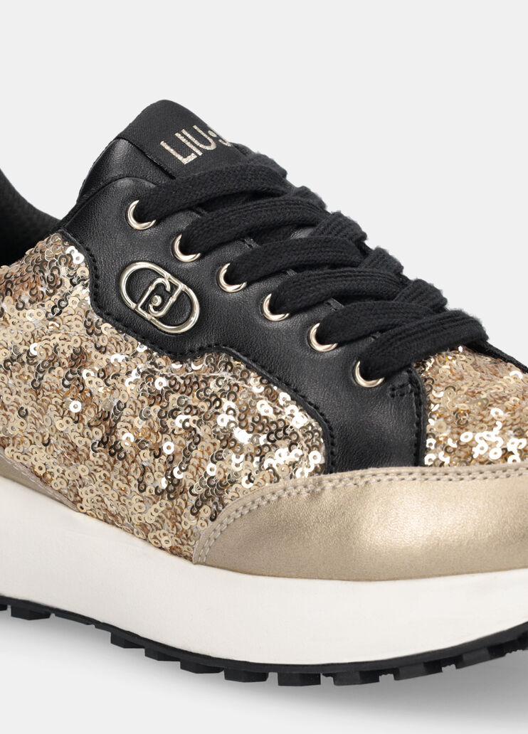 Sneakers with all-over glitter black Liu Jo - large image number 6 Sneakers with all-over glitter black Liu Jo - large image number 6