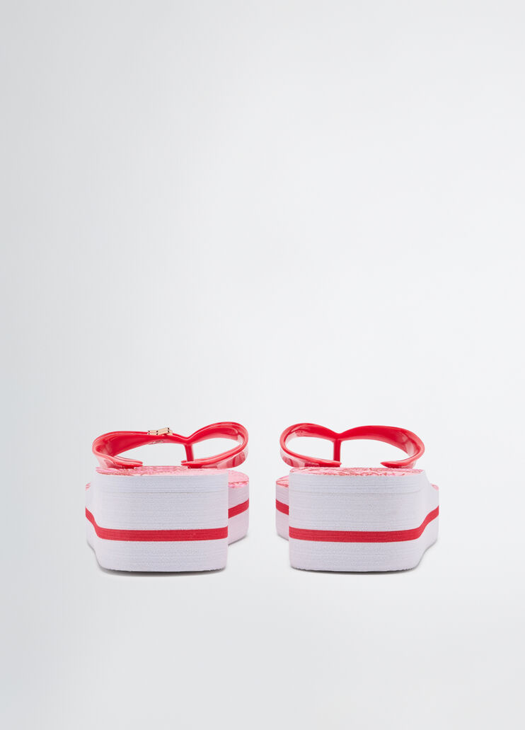 Thong sandals with palm print pink Liu Jo - large image number 2 Thong sandals with palm print pink Liu Jo - large image number 2