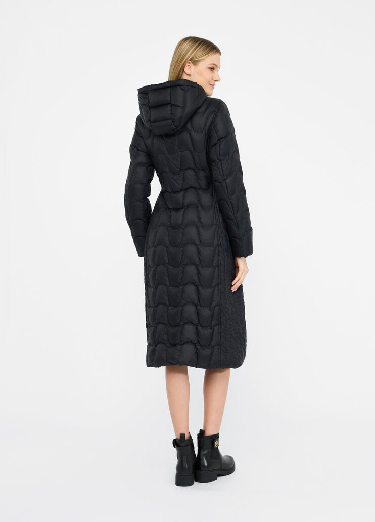 Quilted nylon coat black Liu Jo - large image number 1 Quilted nylon coat black Liu Jo - large image number 1