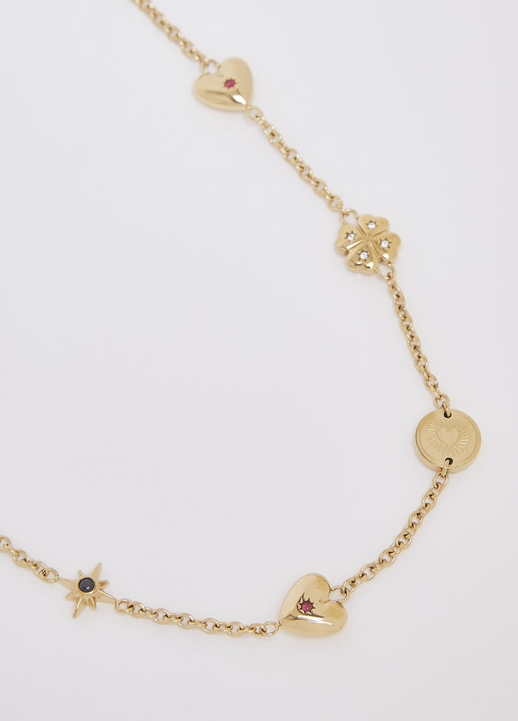 Charm Necklace gold colour Liu Jo - medium