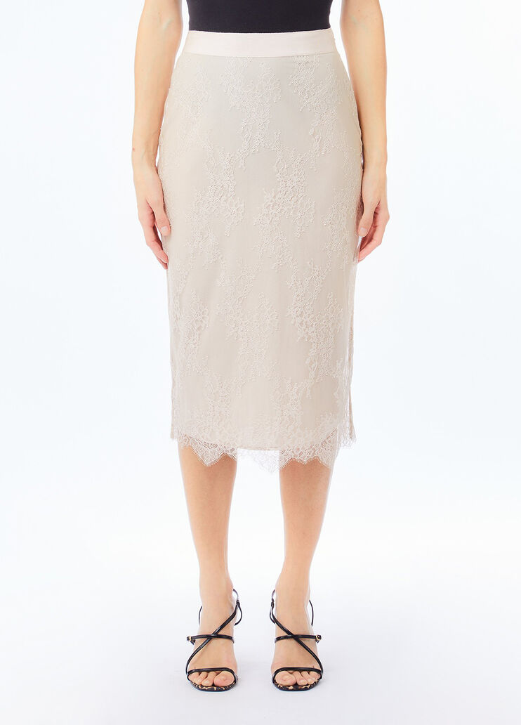 Falda de encaje beige Liu Jo - medium