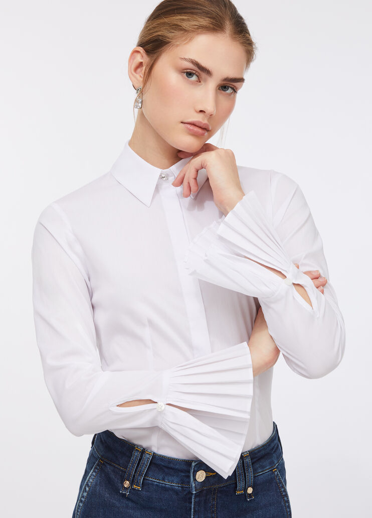  Рубашка с бижутерными бантиками белый Liu Jo - large image number 2