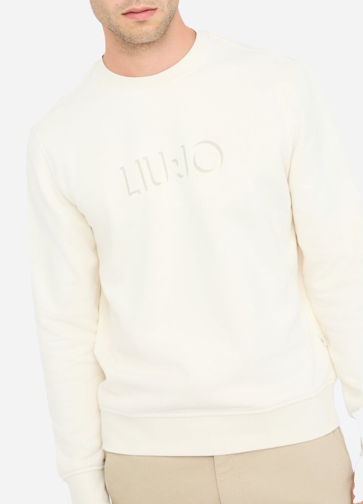 Хлопковая толстовка с логотипом белый Liu Jo - large image number 2 Хлопковая толстовка с логотипом белый Liu Jo - large image number 2