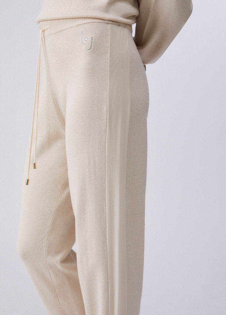 Lurex trousers champagne Liu Jo - large image number 4
