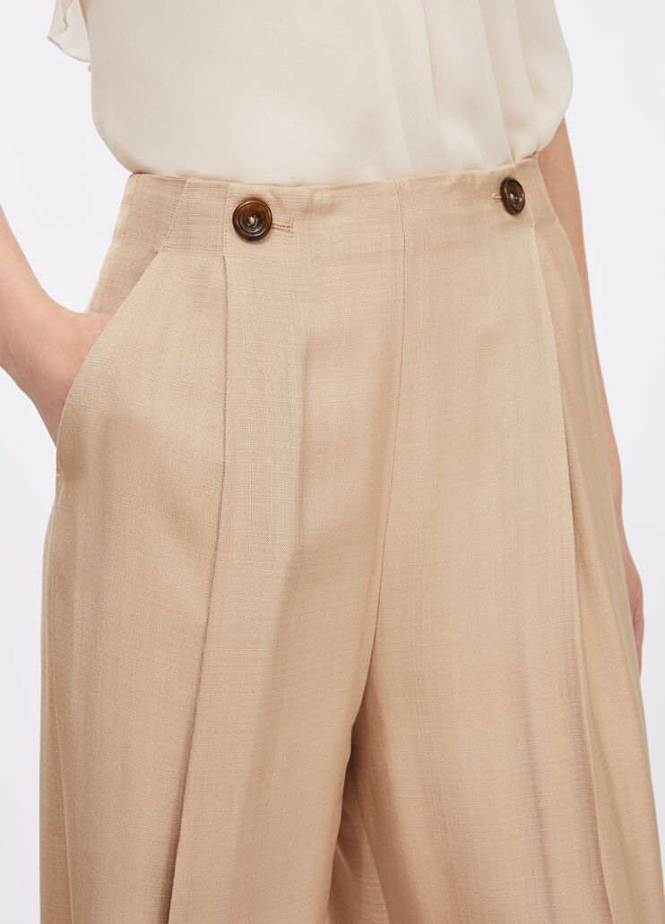 Wide leg trousers beige Liu Jo - large image number 3