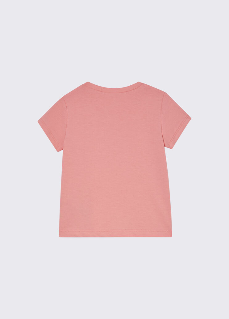 Shirt mit Logo und Strass Rosa Liu Jo - medium