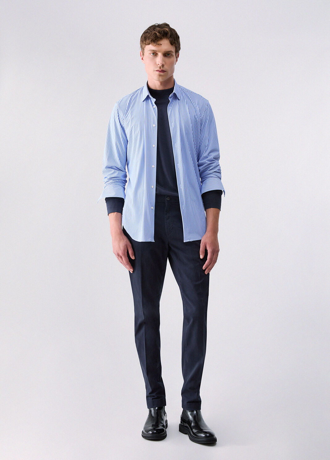 Chino trousers in gabardine dark blue Liu Jo - large image number 5