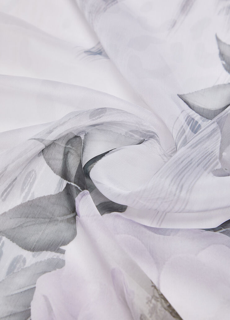 Gro&szlig;es Tuch mit Pfingstrosen Schwarz Liu Jo - medium