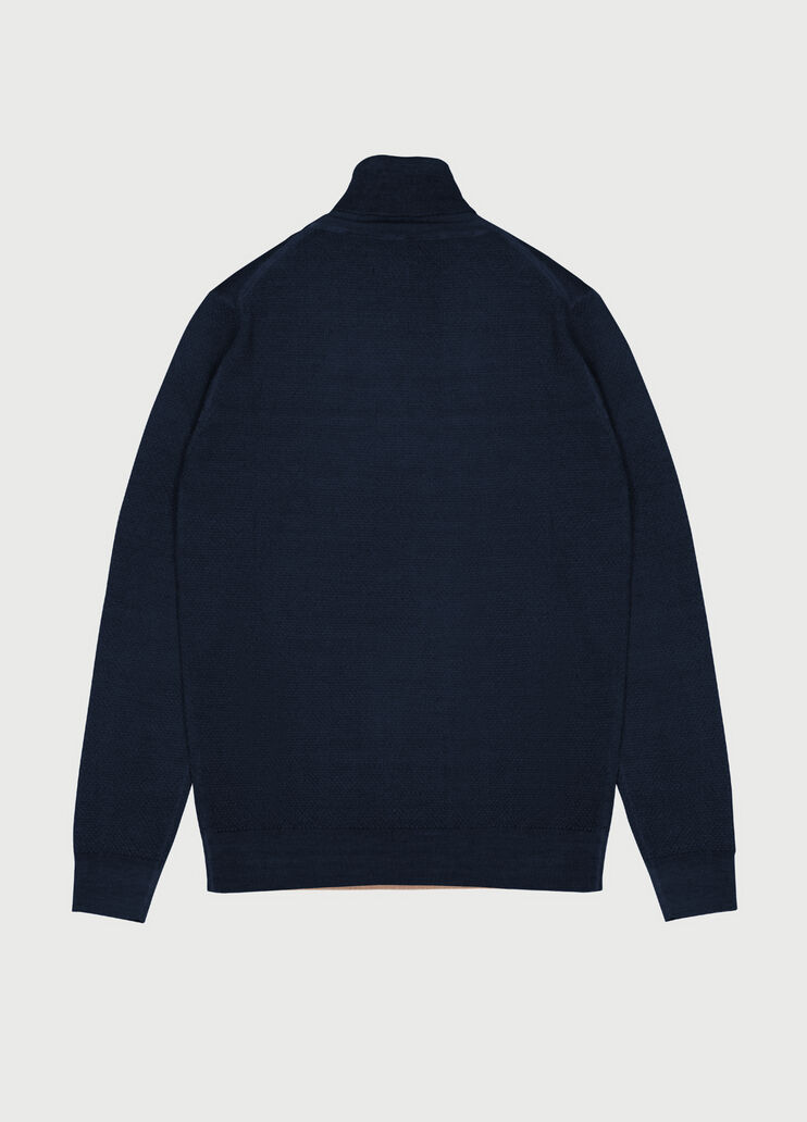 Honeycomb turtleneck Blu scuro Liu Jo - large image number 1 Honeycomb turtleneck Blu scuro Liu Jo - large image number 1