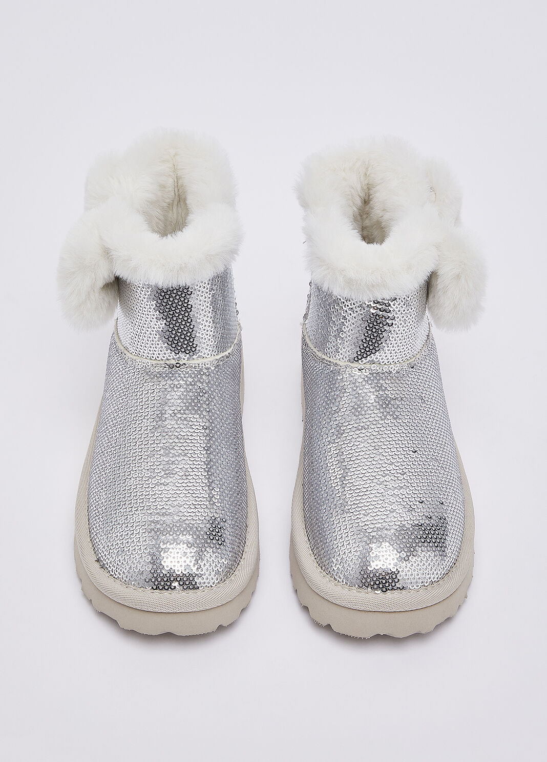 Warm ankle boots with sequins silver Liu Jo - large image number 3