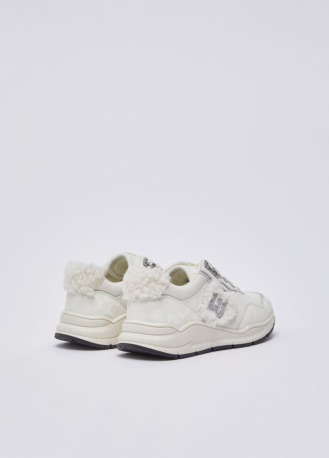 Sneakers with teddy details milky white Liu Jo - large image number 2