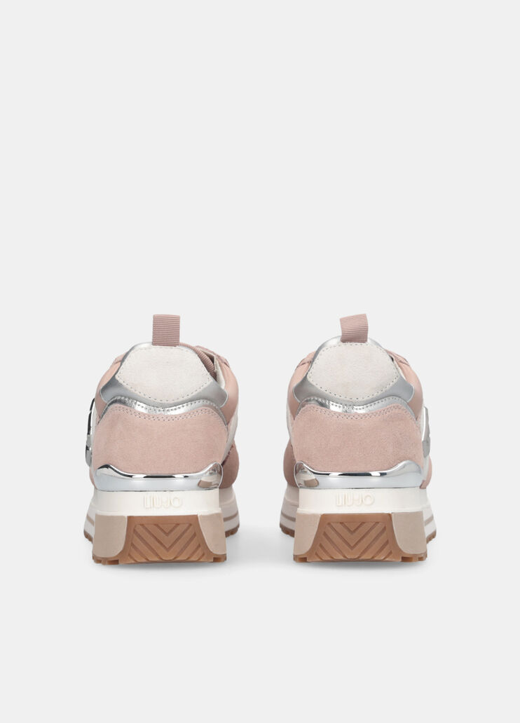 Sneakers platform in paillettes nude Liu Jo - large image number 7