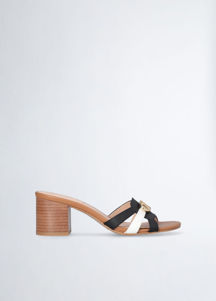 Leather sandals with wide heel brown Liu Jo - medium Leather sandals with wide heel brown Liu Jo - medium