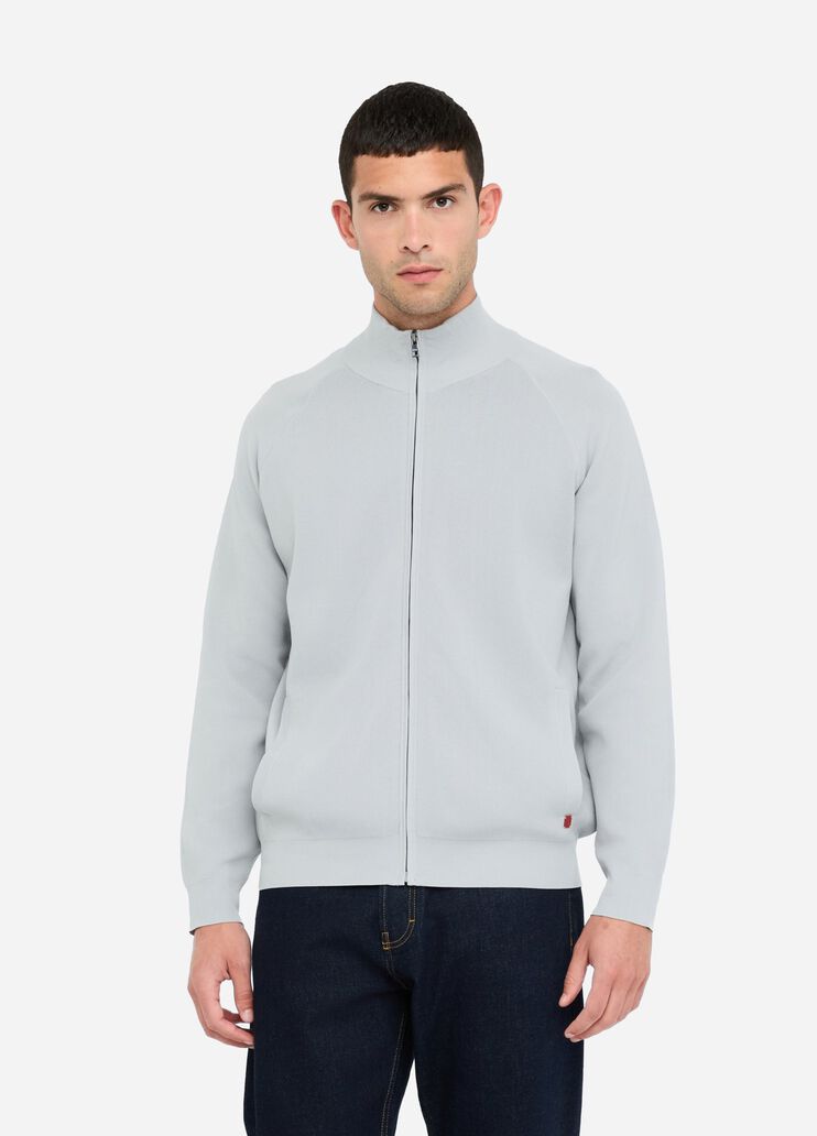 Cotton cardigan with zip light grey Liu Jo - medium Cotton cardigan with zip light grey Liu Jo - medium