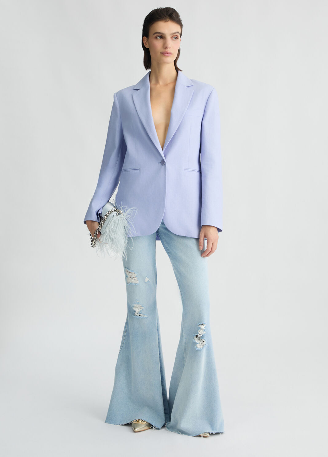 Low-rise flared jeans blue denim Liu Jo - large image number 3