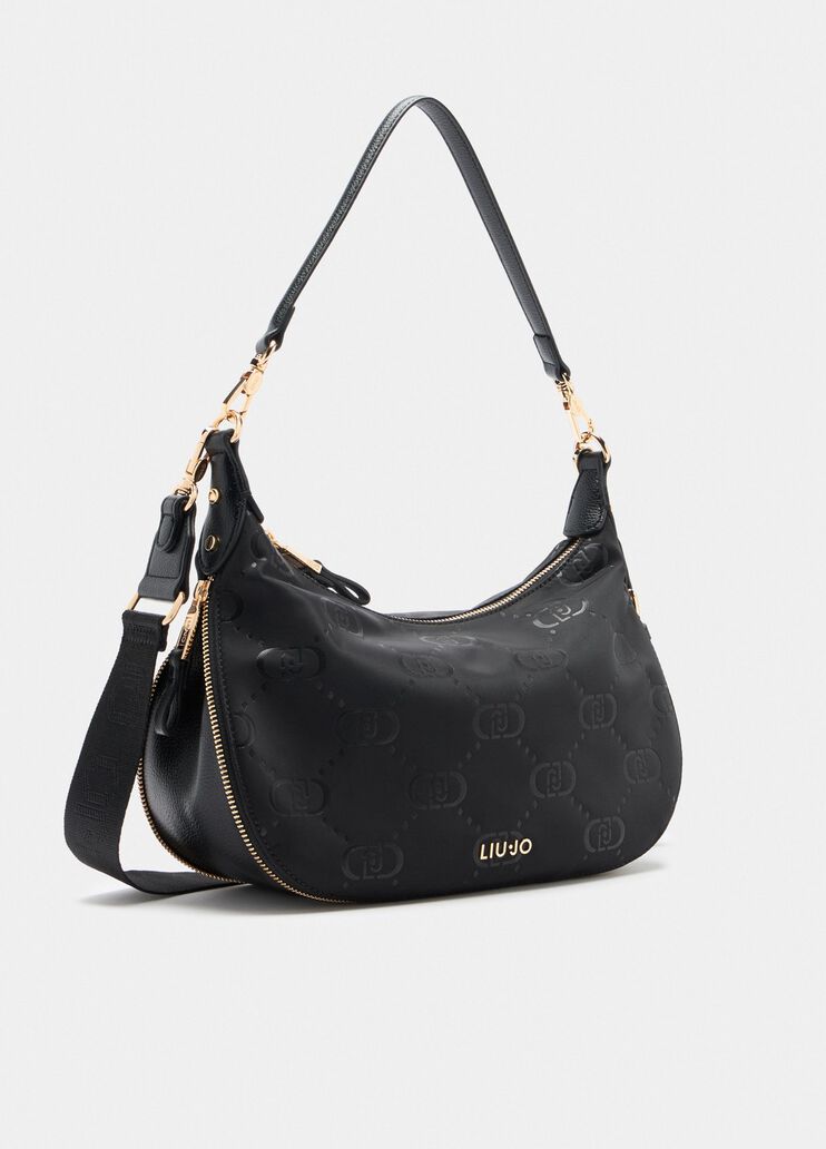 Medium nylon hobo bag black Liu Jo - large image number 2