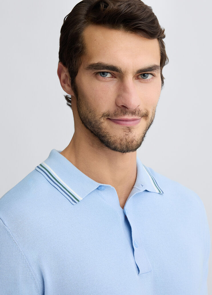 Light blue knit polo shirt light blue Liu Jo - large image number 2 Light blue knit polo shirt light blue Liu Jo - large image number 2