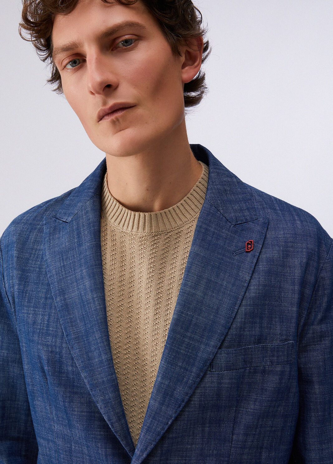 Giacca in denim chambray blu Liu Jo - large image number 4