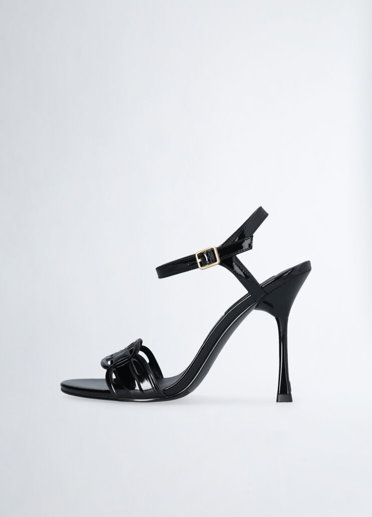 Patent leather heeled sandals black Liu Jo - large image number 4 Patent leather heeled sandals black Liu Jo - large image number 4