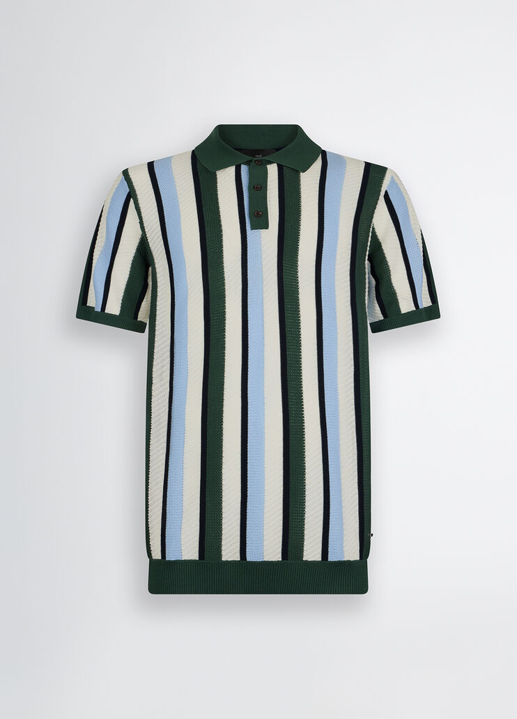 Striped knit polo shirt blue Liu Jo - large image number 6 Striped knit polo shirt blue Liu Jo - large image number 6