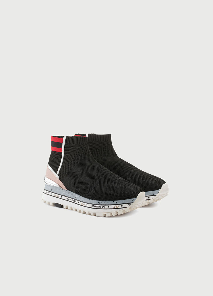 Sock sneakers with platform sole Black Liu Jo - large image number 2 Sock sneakers with platform sole Black Liu Jo - large image number 2