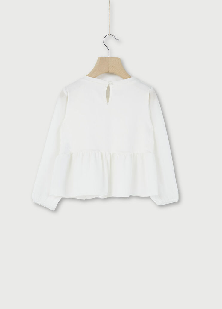 Top with flounces White Liu Jo - large image number 1