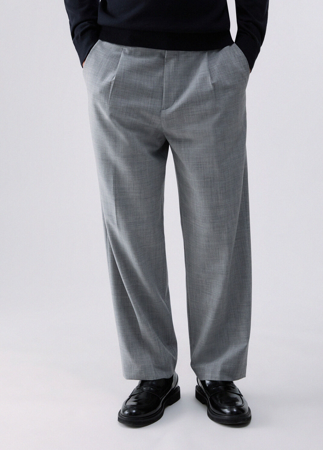 Wool Blend Chino Pants grey m&eacute;lange Liu Jo - large image number 0