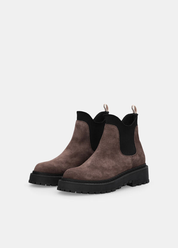 Suede Beatles ankle boots ebony Liu Jo - large image number 1