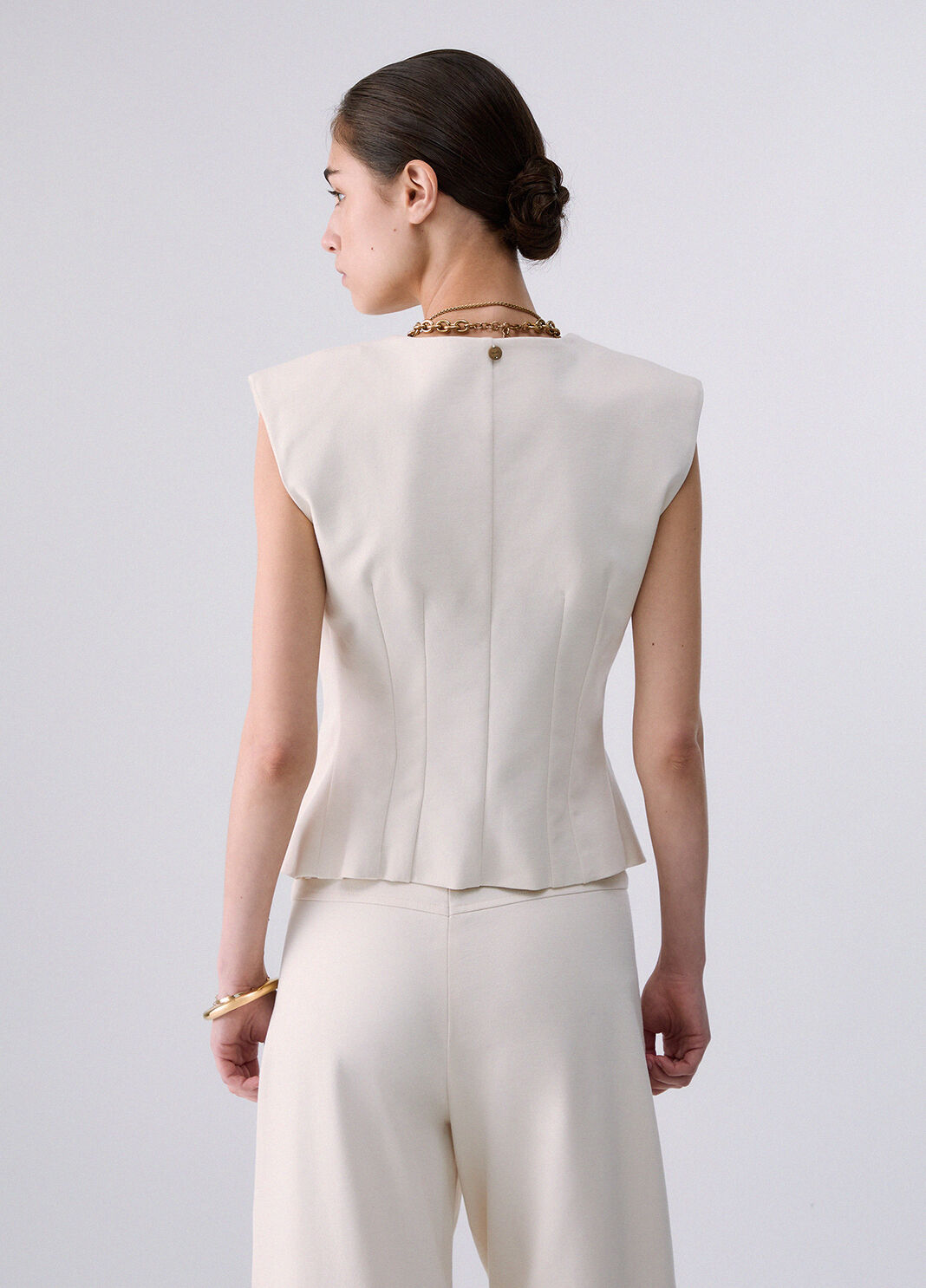 Milano stitch vest white Liu Jo - large image number 1