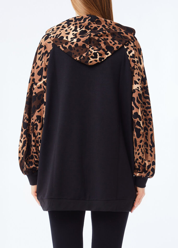 Sweatshirt with animal print chocolate Liu Jo - medium