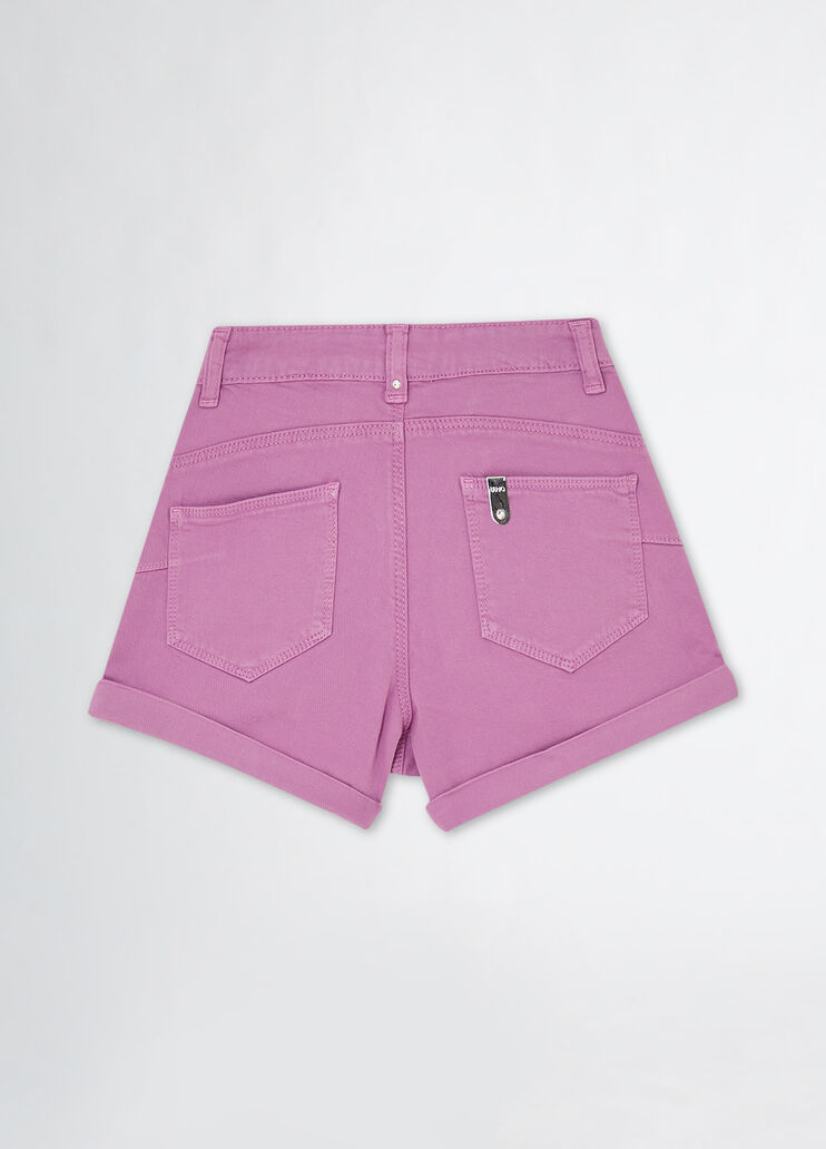 High-rise cotton shorts purple Liu Jo - medium High-rise cotton shorts purple Liu Jo - medium