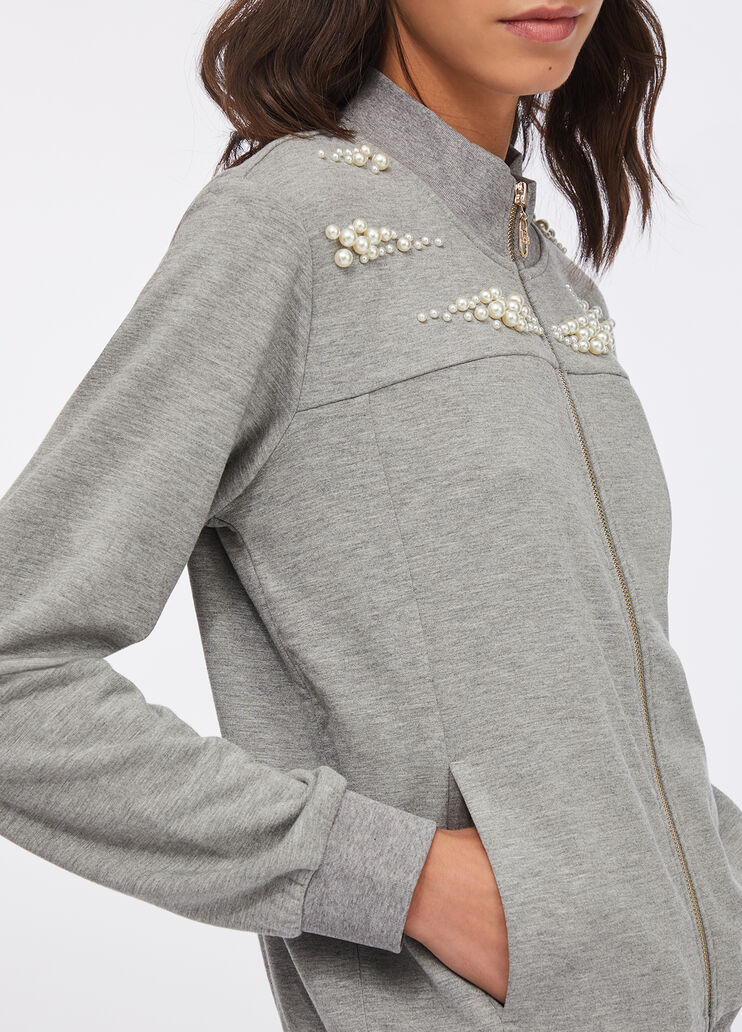 Sweatjacke Hellgrau Liu Jo - large image number 4