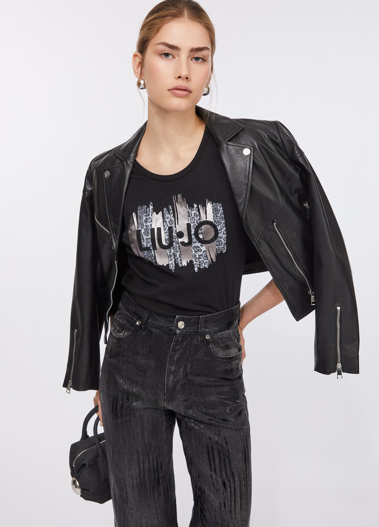 Long-sleeved T-shirt black Liu Jo - large image number 4