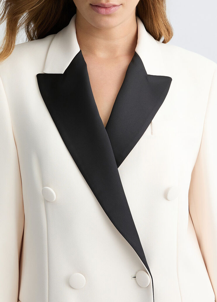 White double-breasted jacket champagne Liu Jo - large image number 2 White double-breasted jacket champagne Liu Jo - large image number 2