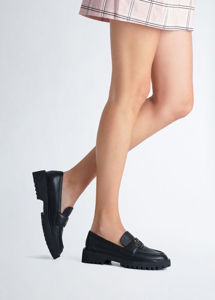 Leather moccasins black Liu Jo - medium Leather moccasins black Liu Jo - medium