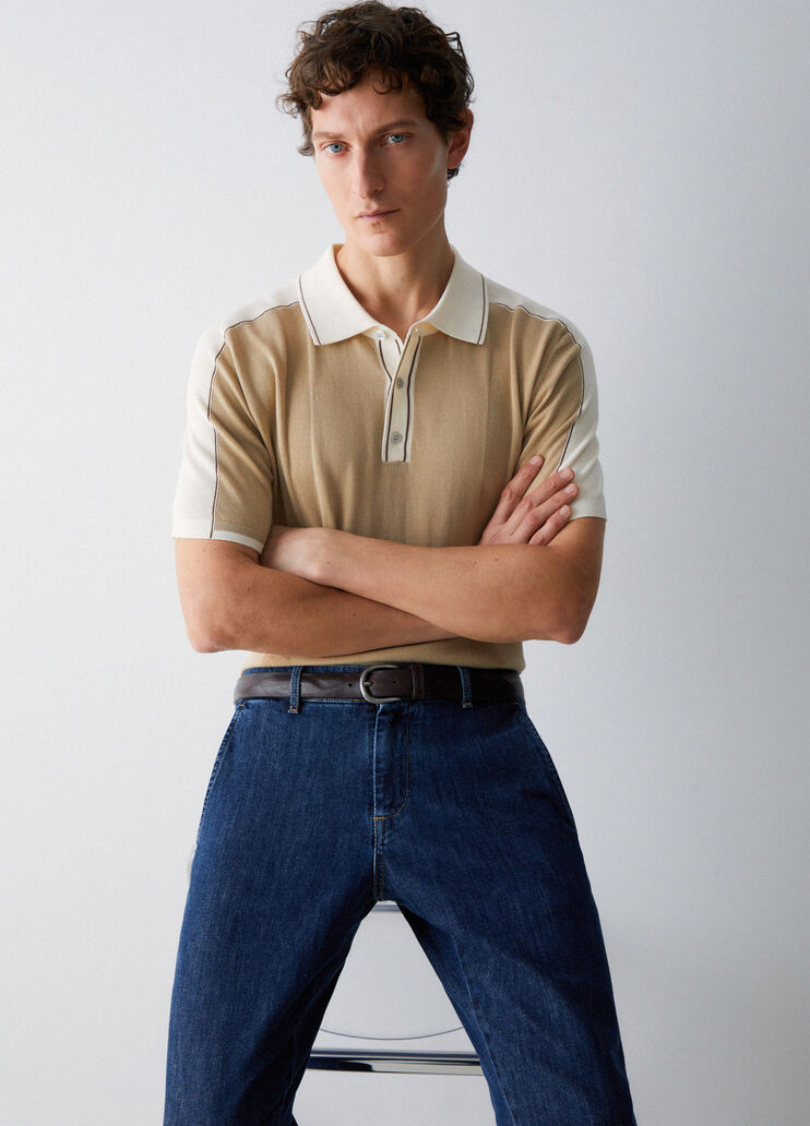 Poloshirt aus Strick Gr&uuml;n Liu Jo - medium