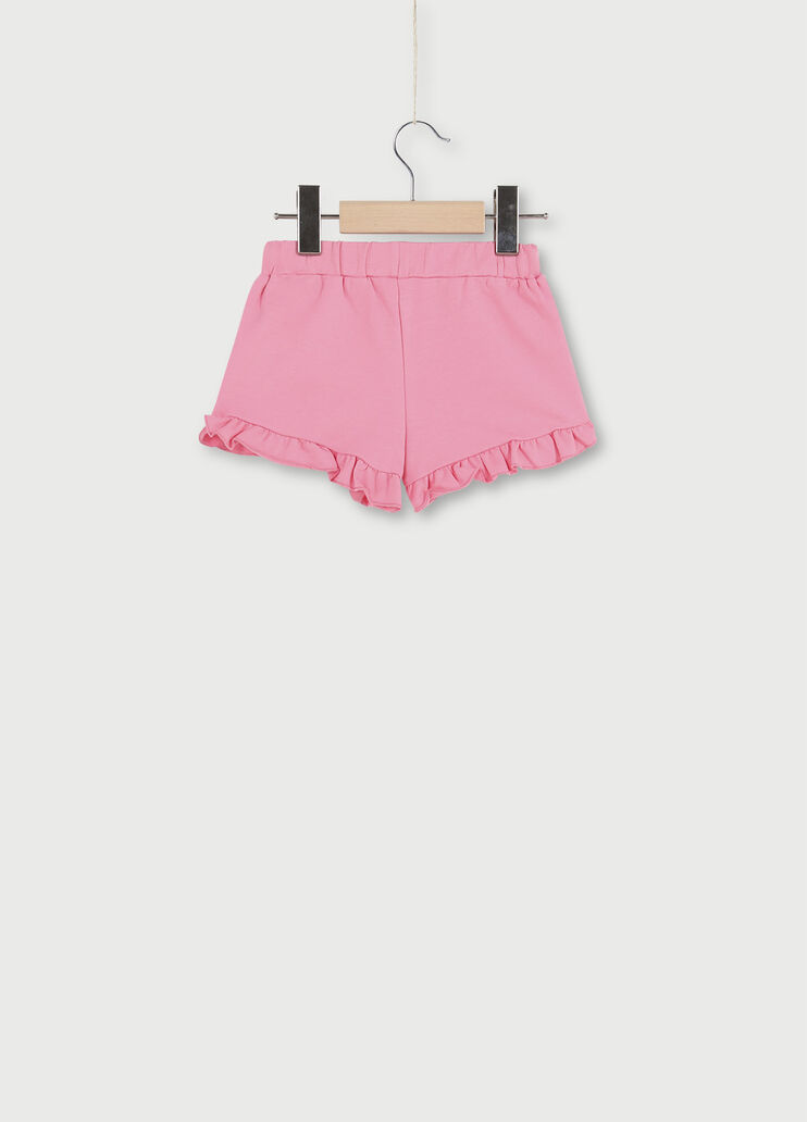 Short in felpa con volants Rosa Liu Jo - large image number 1