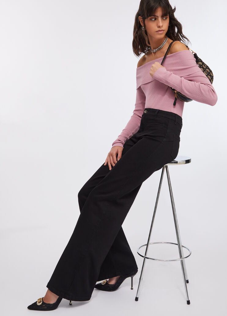 Vaqueros acampanados Liu Jo Better denim negro Liu Jo - medium