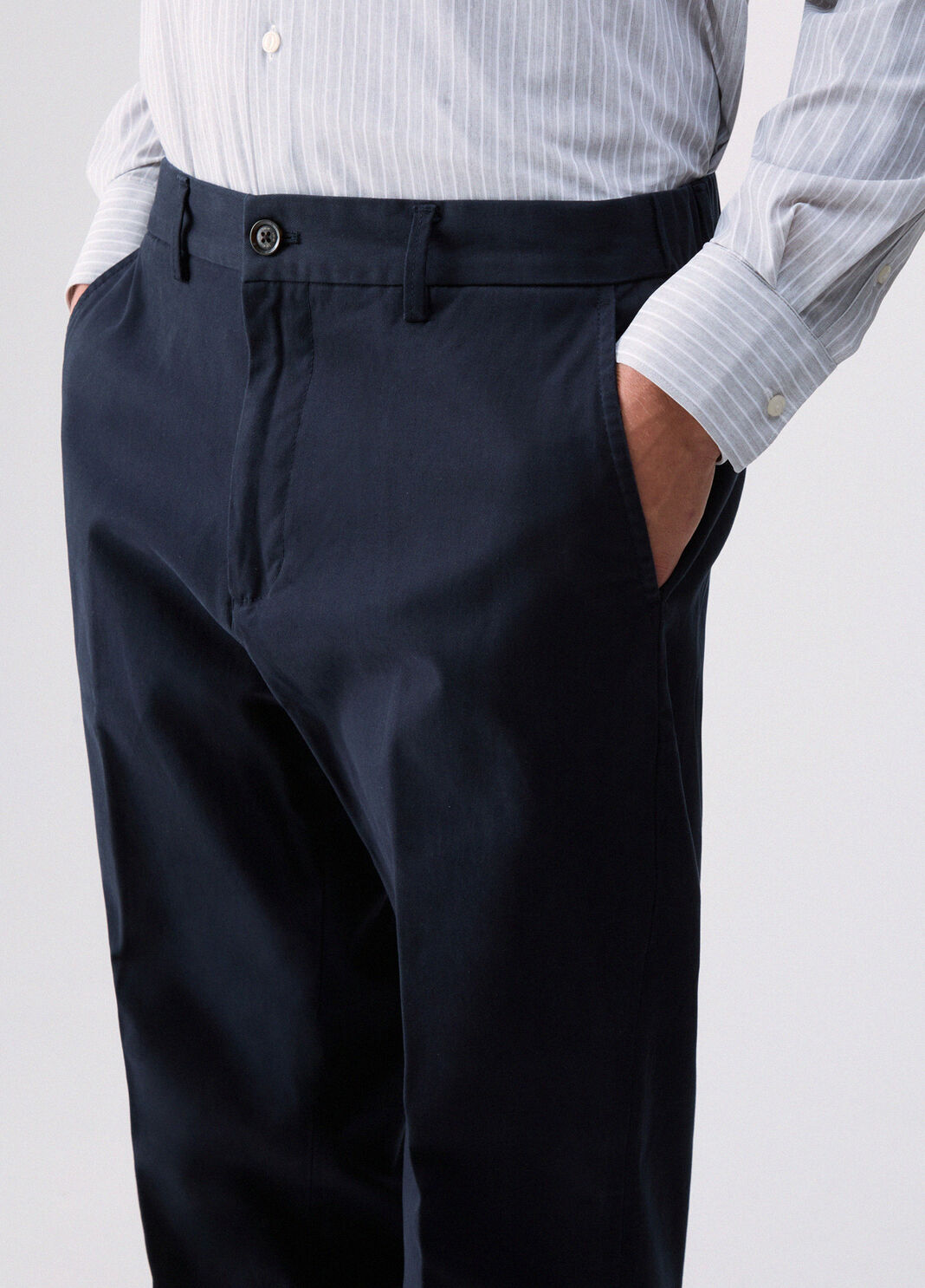 Chino trousers regular fit dark blue Liu Jo - large image number 4