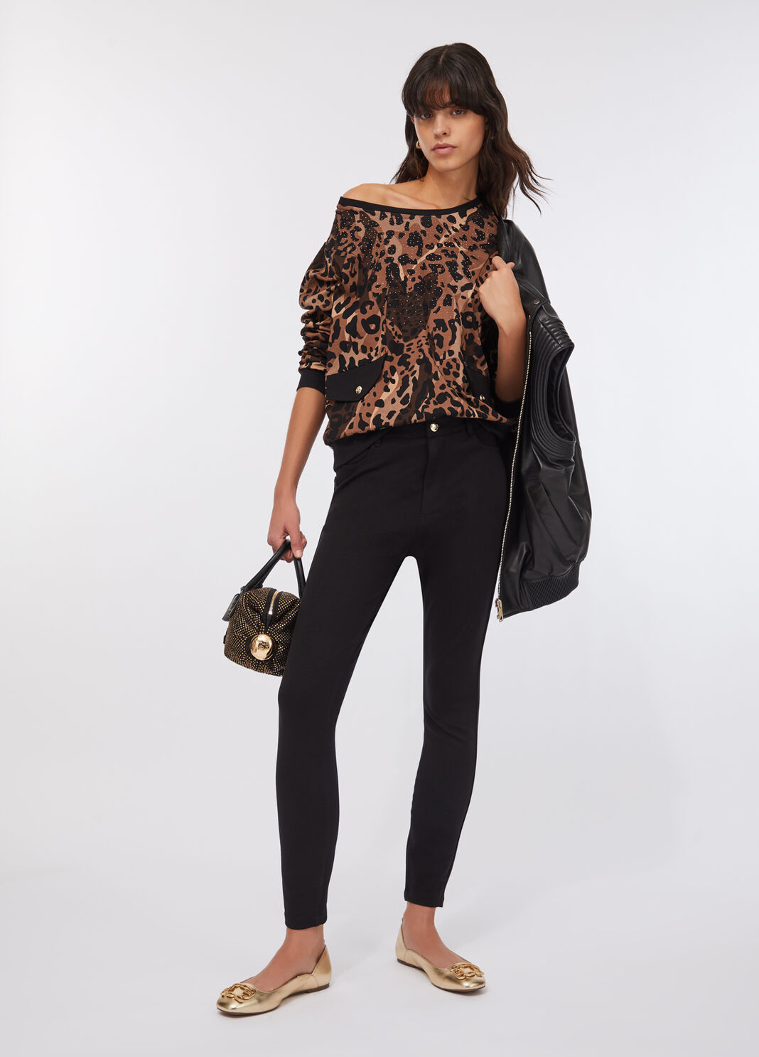 Hose Liu Jo Better Schwarz mit Strass Liu Jo - large image number 5