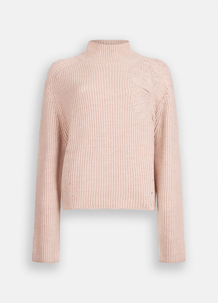 Wool sweater  powder pink Liu Jo - large image number 6 Wool sweater  powder pink Liu Jo - large image number 6