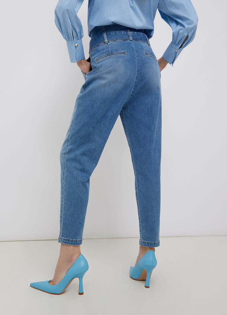 Джинсы высокой посадки из экологичного денима синий деним Liu Jo - large image number 1