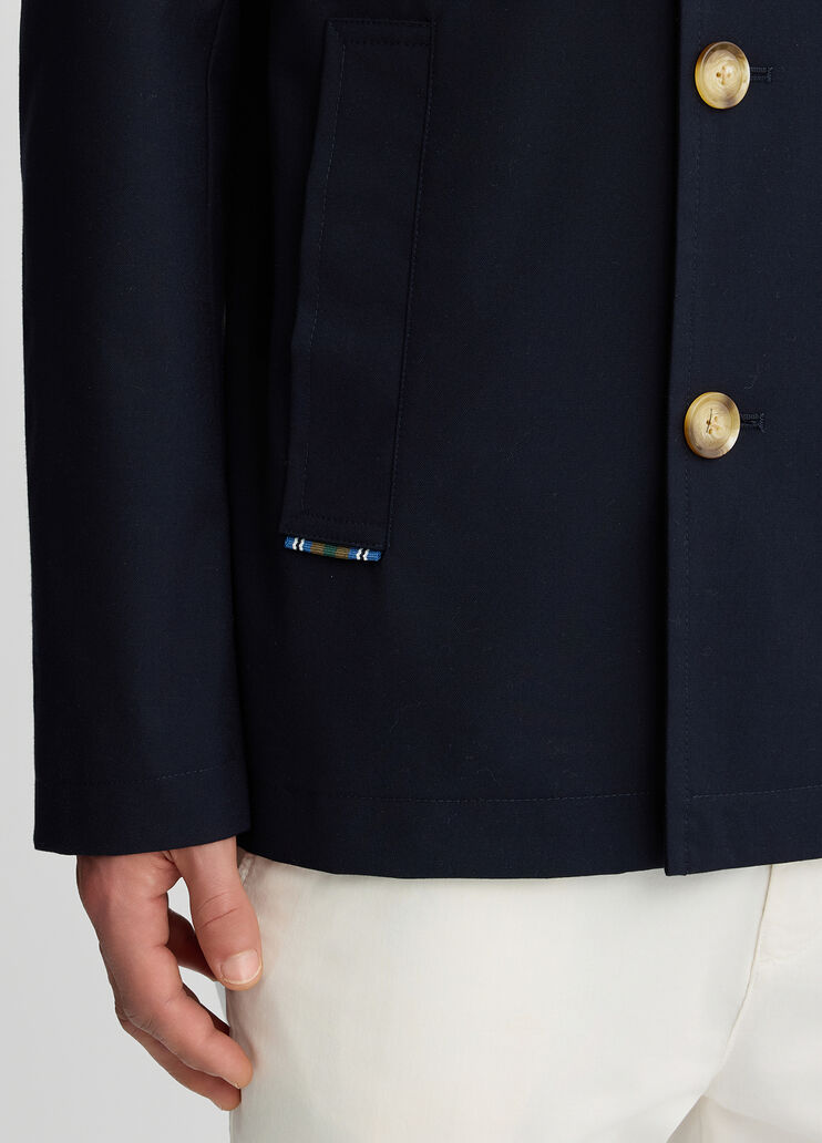 Short double-breasted trench coat dark blue Liu Jo - large image number 4 Short double-breasted trench coat dark blue Liu Jo - large image number 4