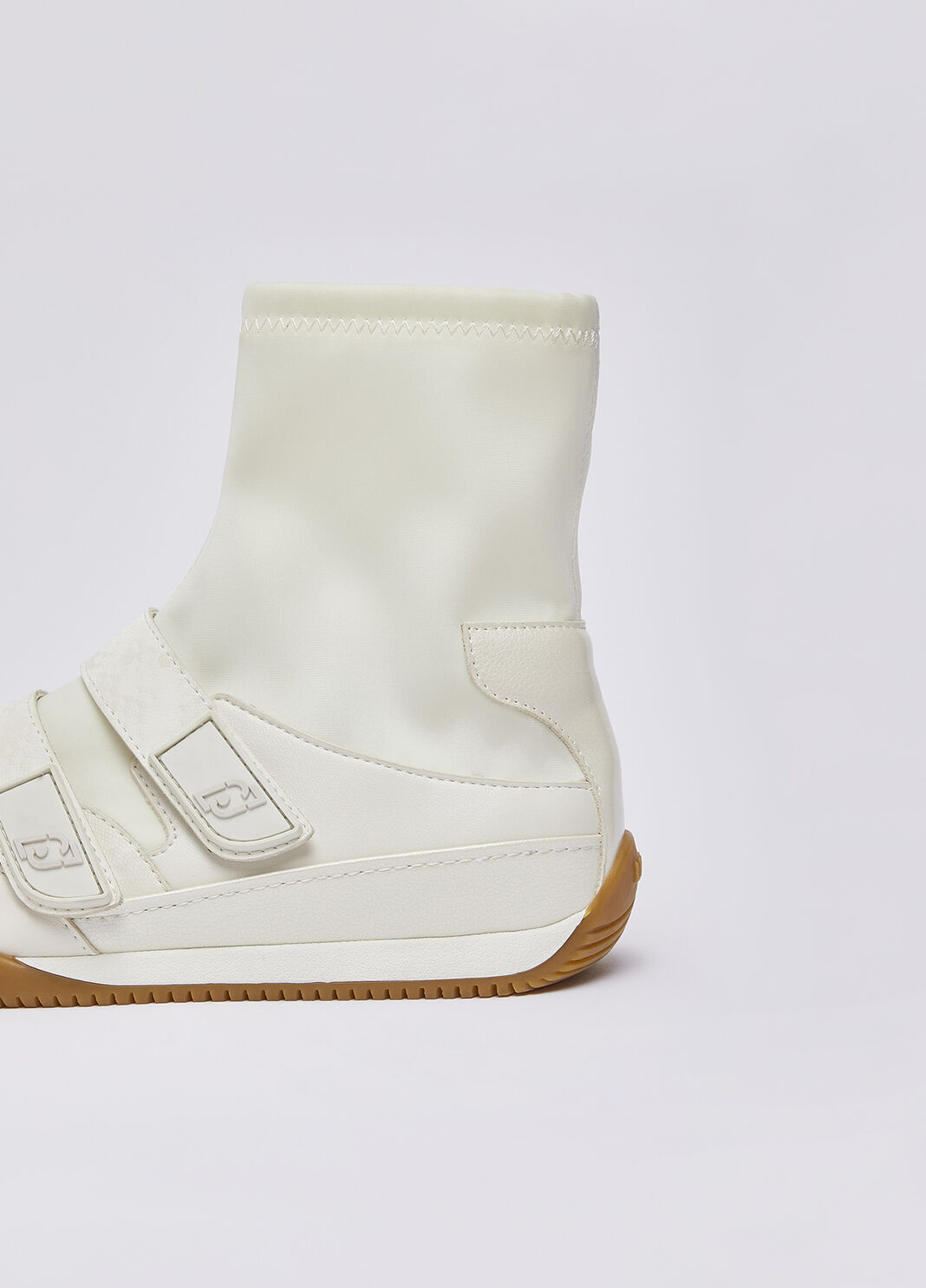 High-top sneakers with python effect milky white Liu Jo - large image number 4