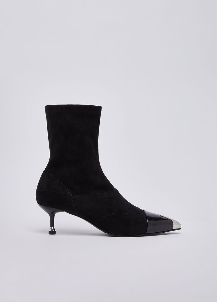 Ankle boots with metallic toe cap black Liu Jo - medium