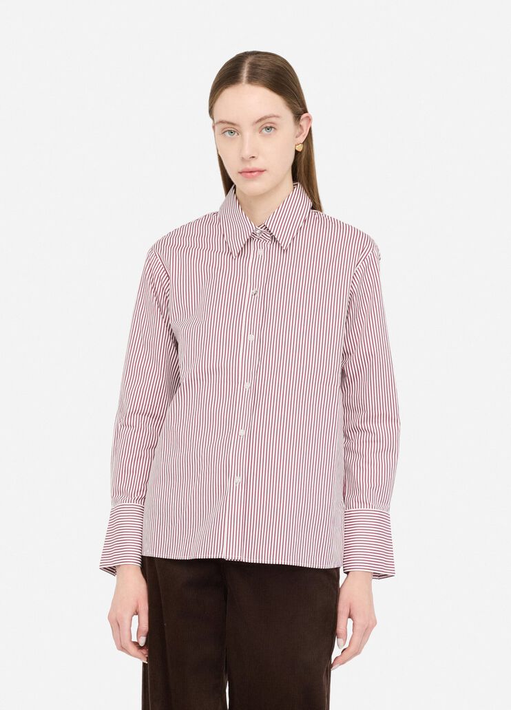 Striped cotton shirt with top white Liu Jo - medium Striped cotton shirt with top white Liu Jo - medium