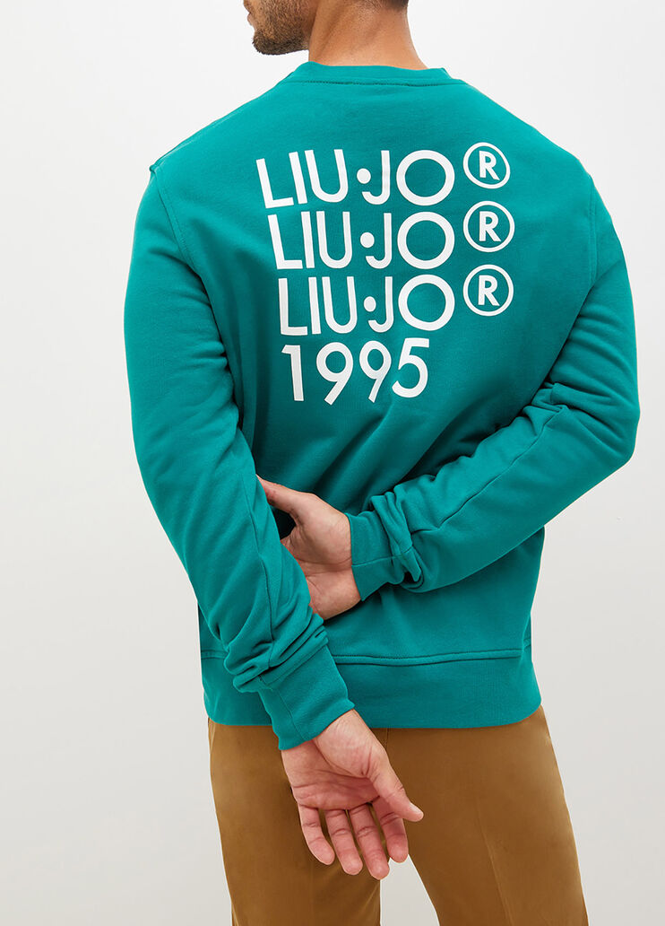 Sweatshirt mit Print 1995 Grün Liu Jo - large image number 1 Sweatshirt mit Print 1995 Grün Liu Jo - large image number 1